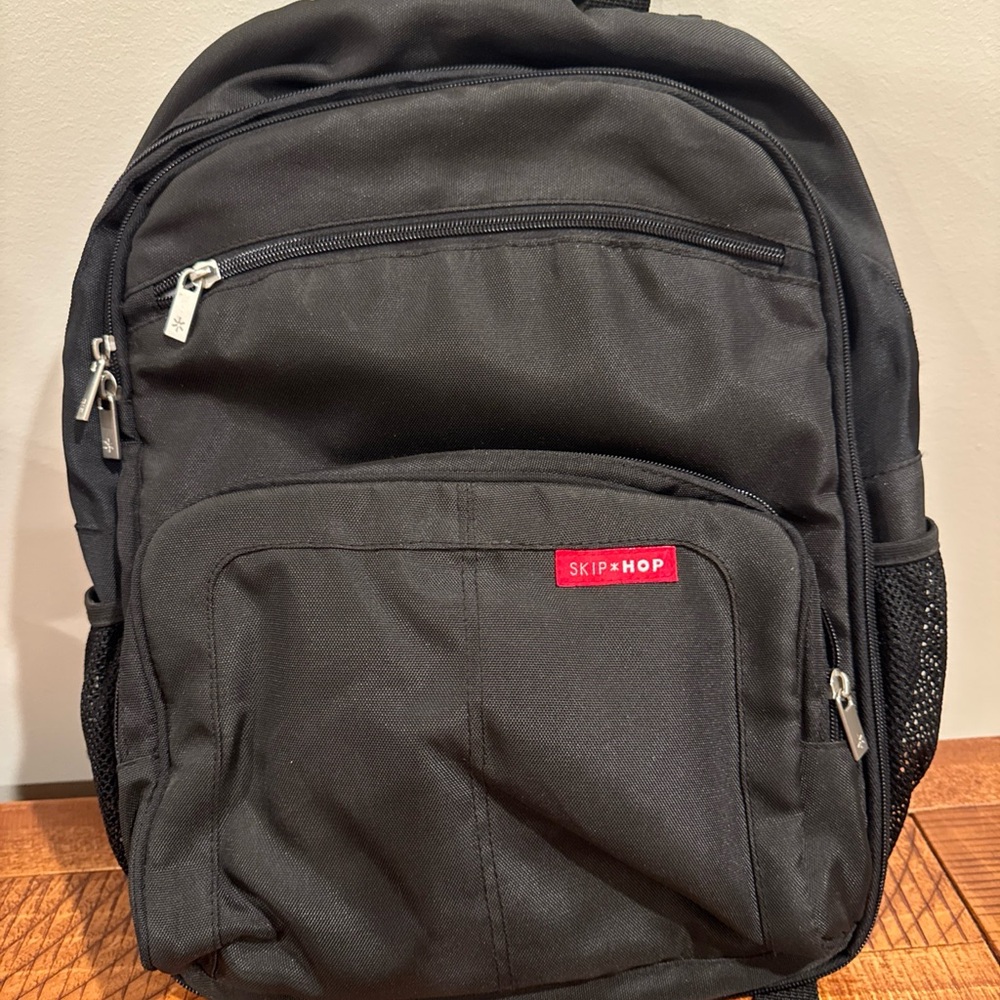 Skip Hop Black Diaper Backpack Like New